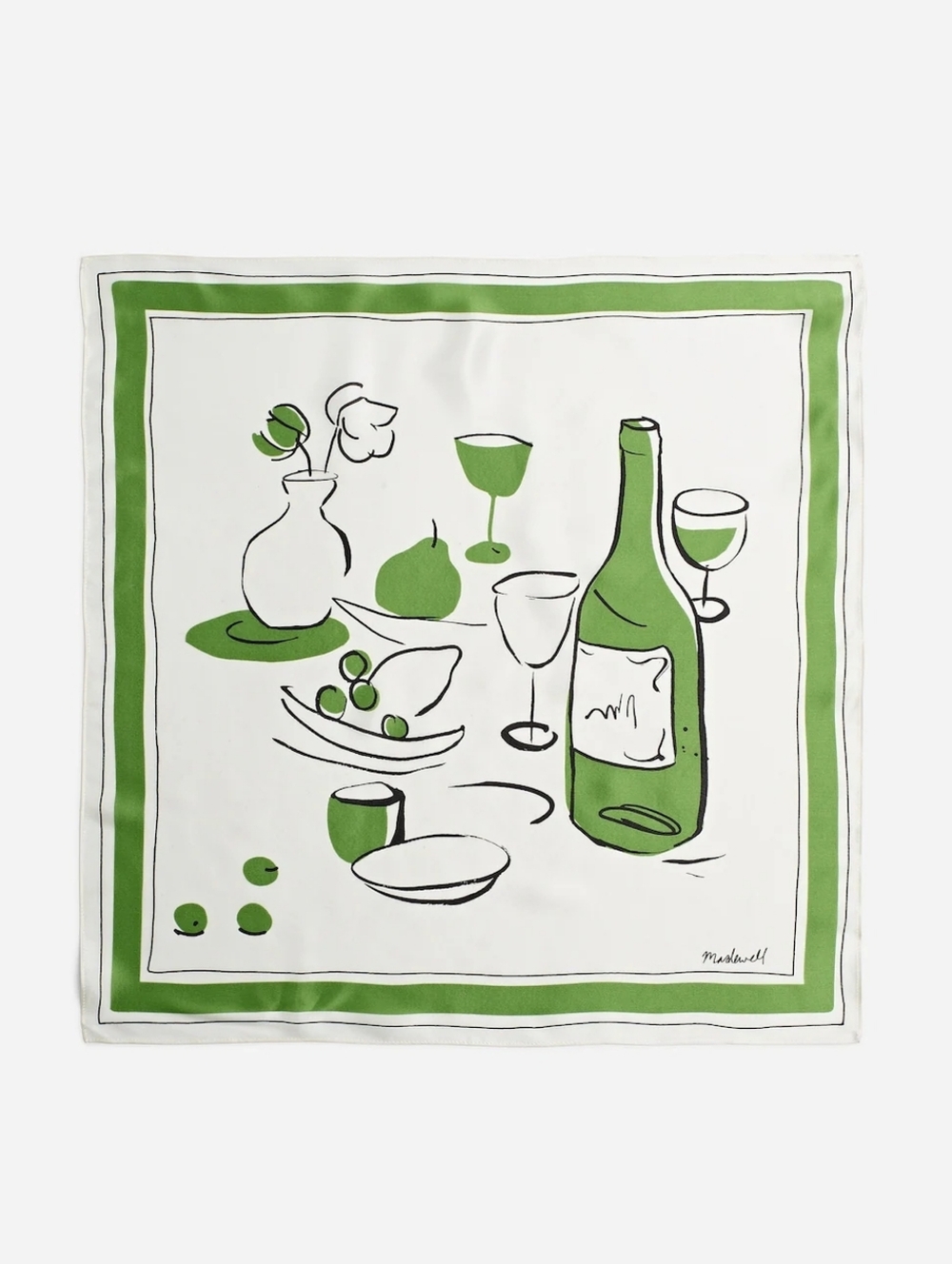 Madewell Graphic-Print Silk Bandana